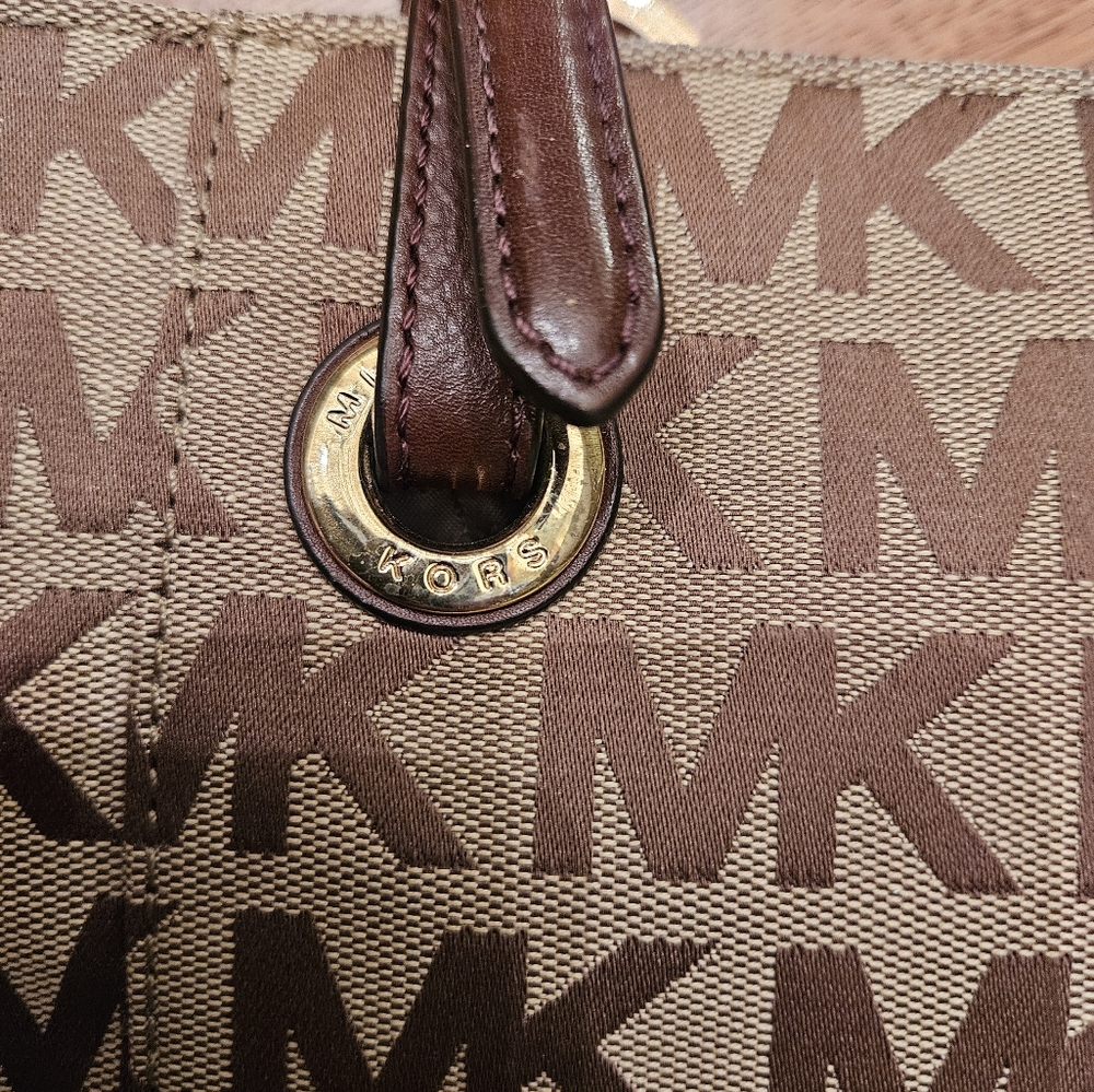 MICHAEL KORS Designer Jet Set Signature Logo Tote Pure Bag - Picture 4 of 14